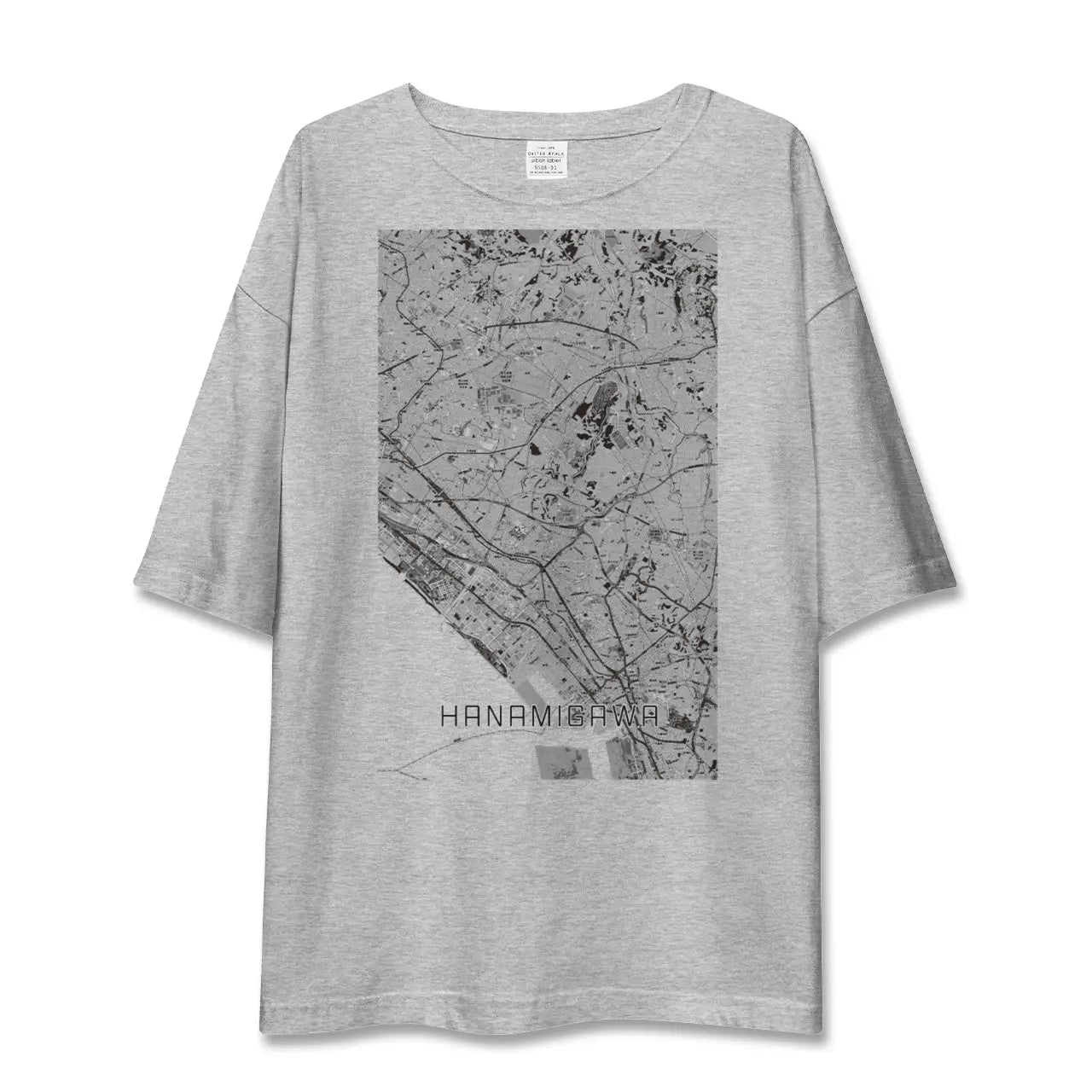 【花見川(千葉県)】地図柄ビッグシルエットTシャツ