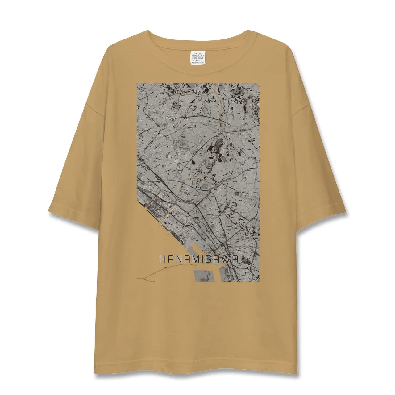【花見川(千葉県)】地図柄ビッグシルエットTシャツ