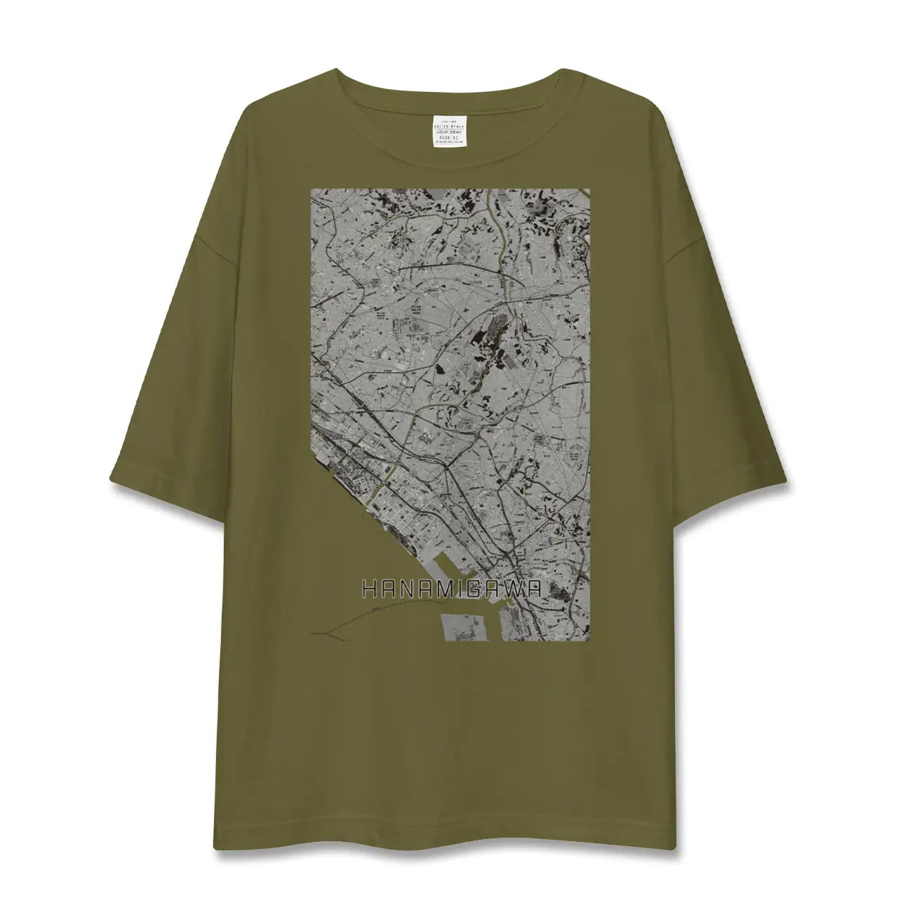 【花見川(千葉県)】地図柄ビッグシルエットTシャツ