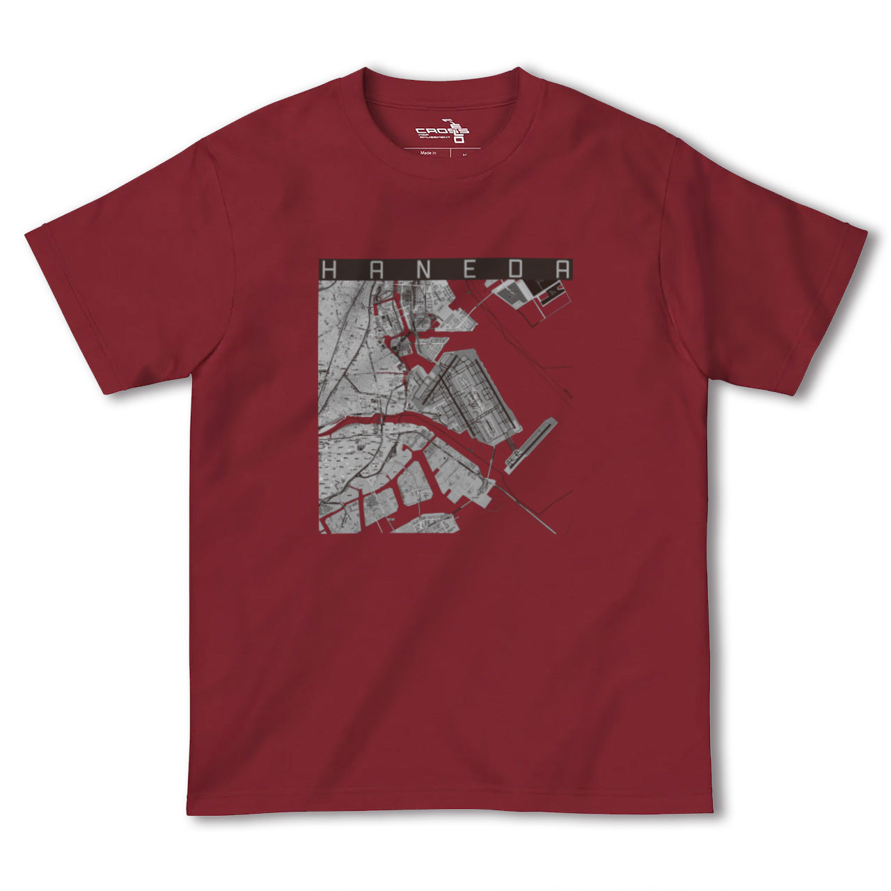 【羽田(東京都)】地図柄ヘビーウェイトTシャツ