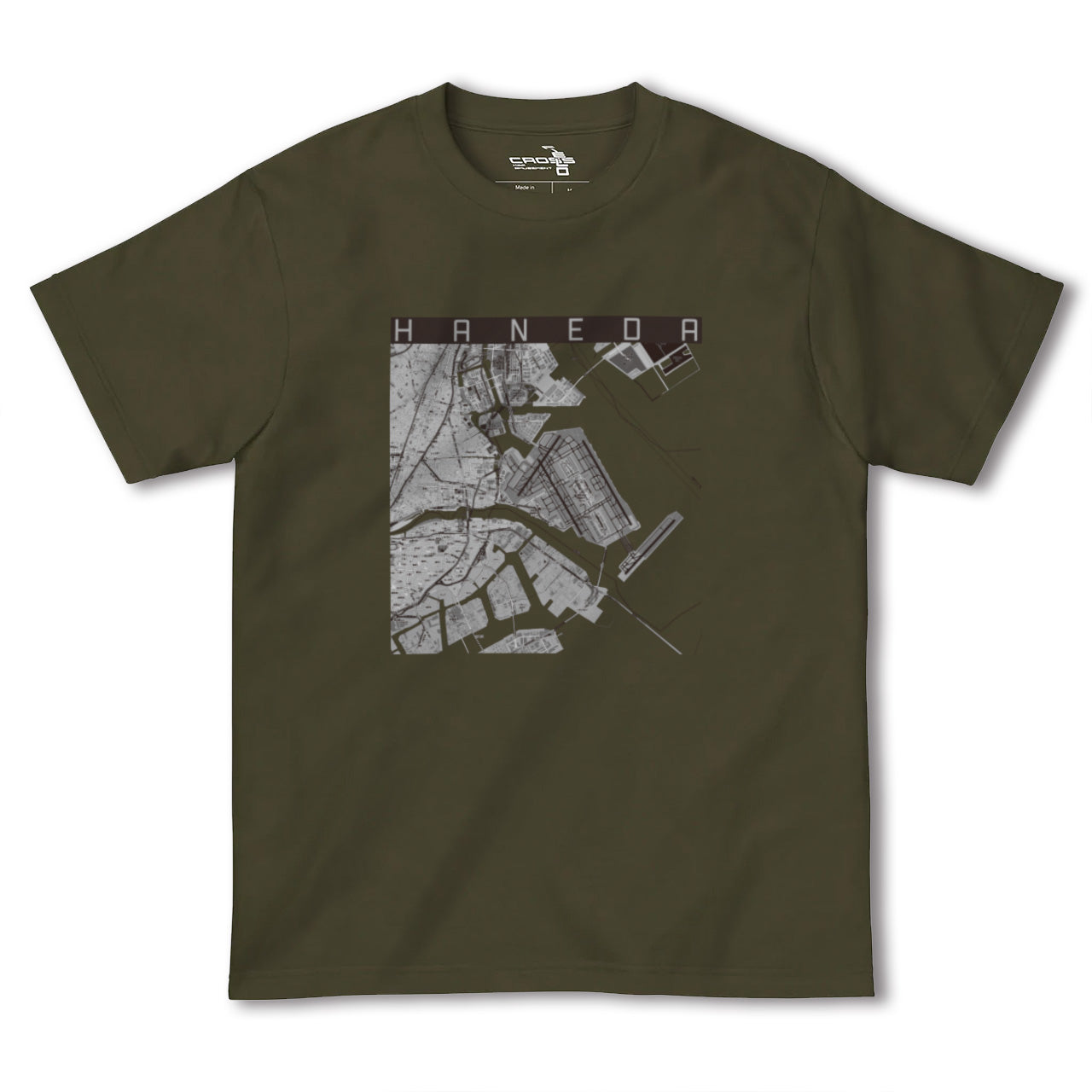 【羽田(東京都)】地図柄ヘビーウェイトTシャツ