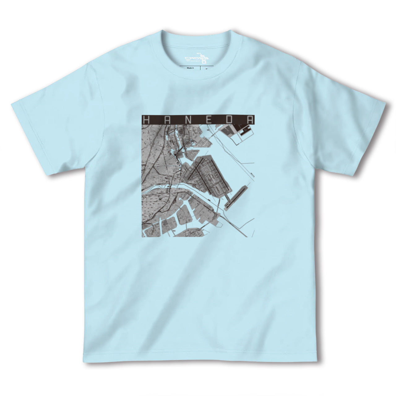 【羽田(東京都)】地図柄ヘビーウェイトTシャツ