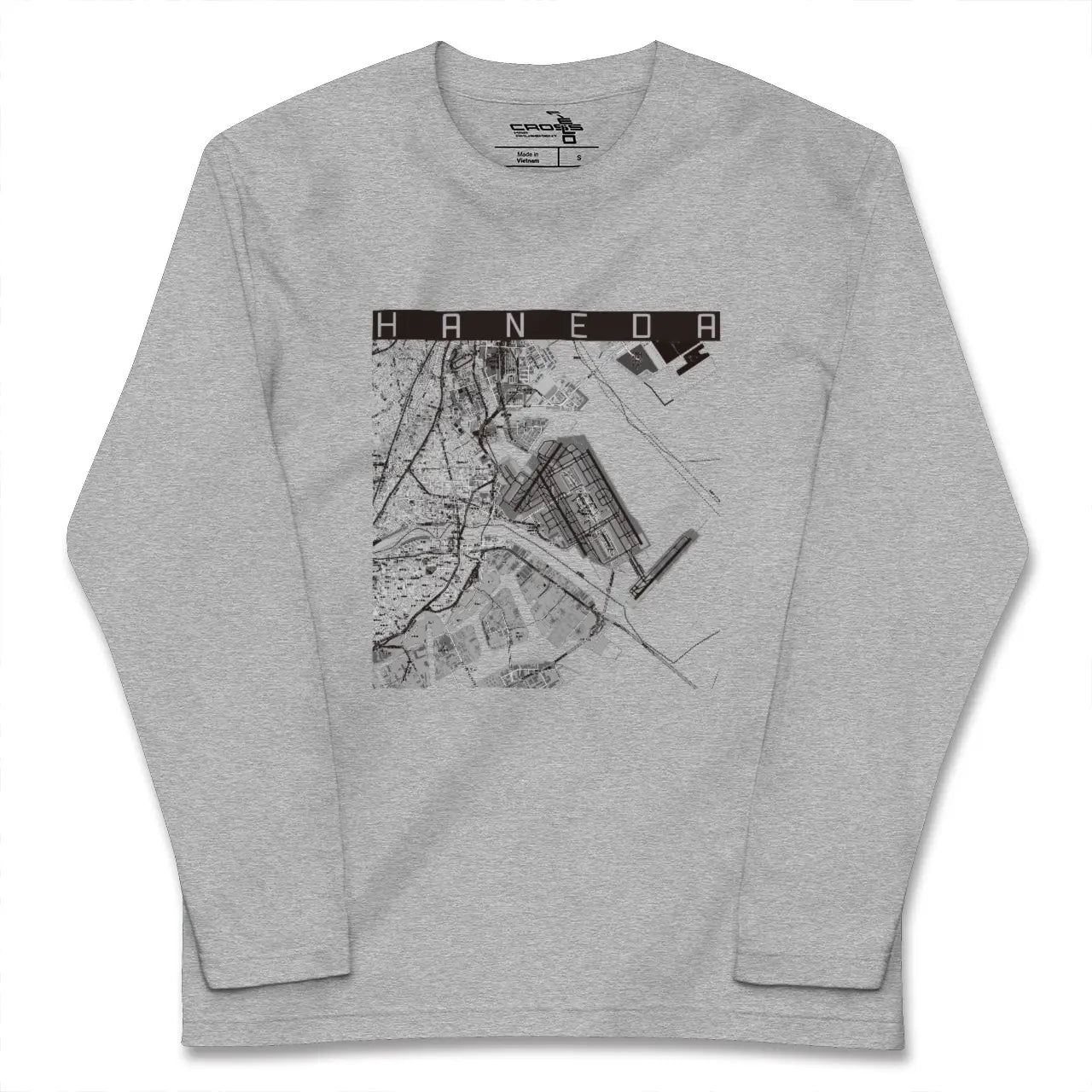 【羽田(東京都)】地図柄ロングスリーブTシャツ
