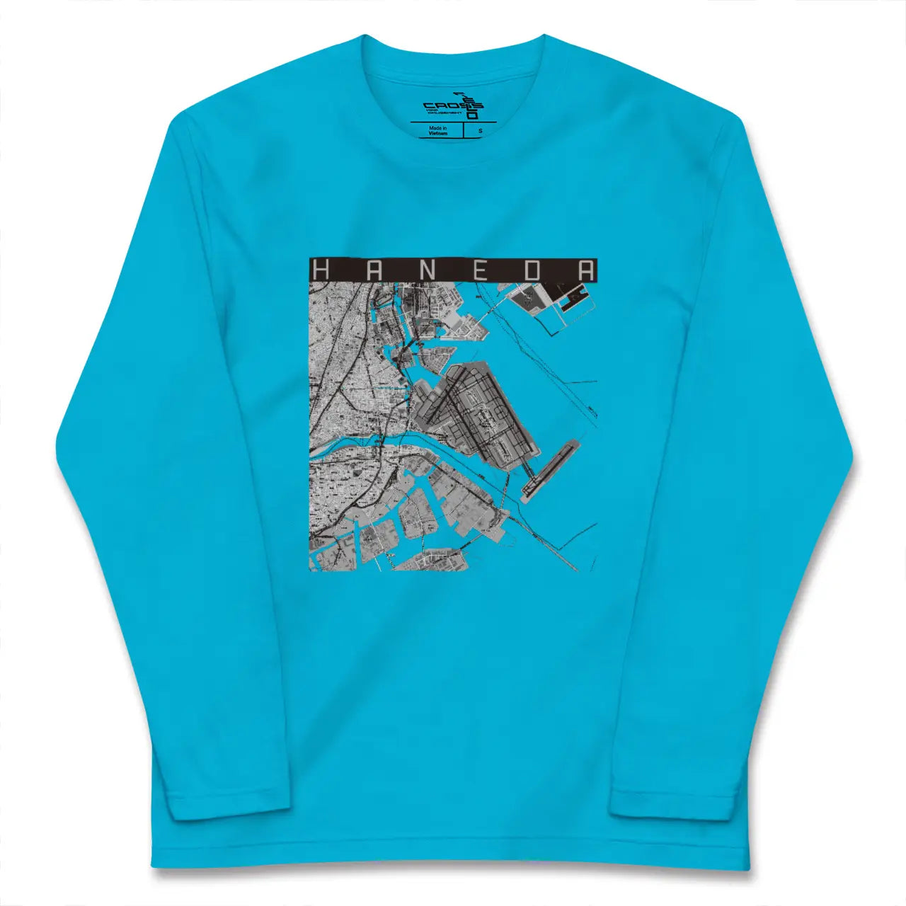 【羽田(東京都)】地図柄ロングスリーブTシャツ