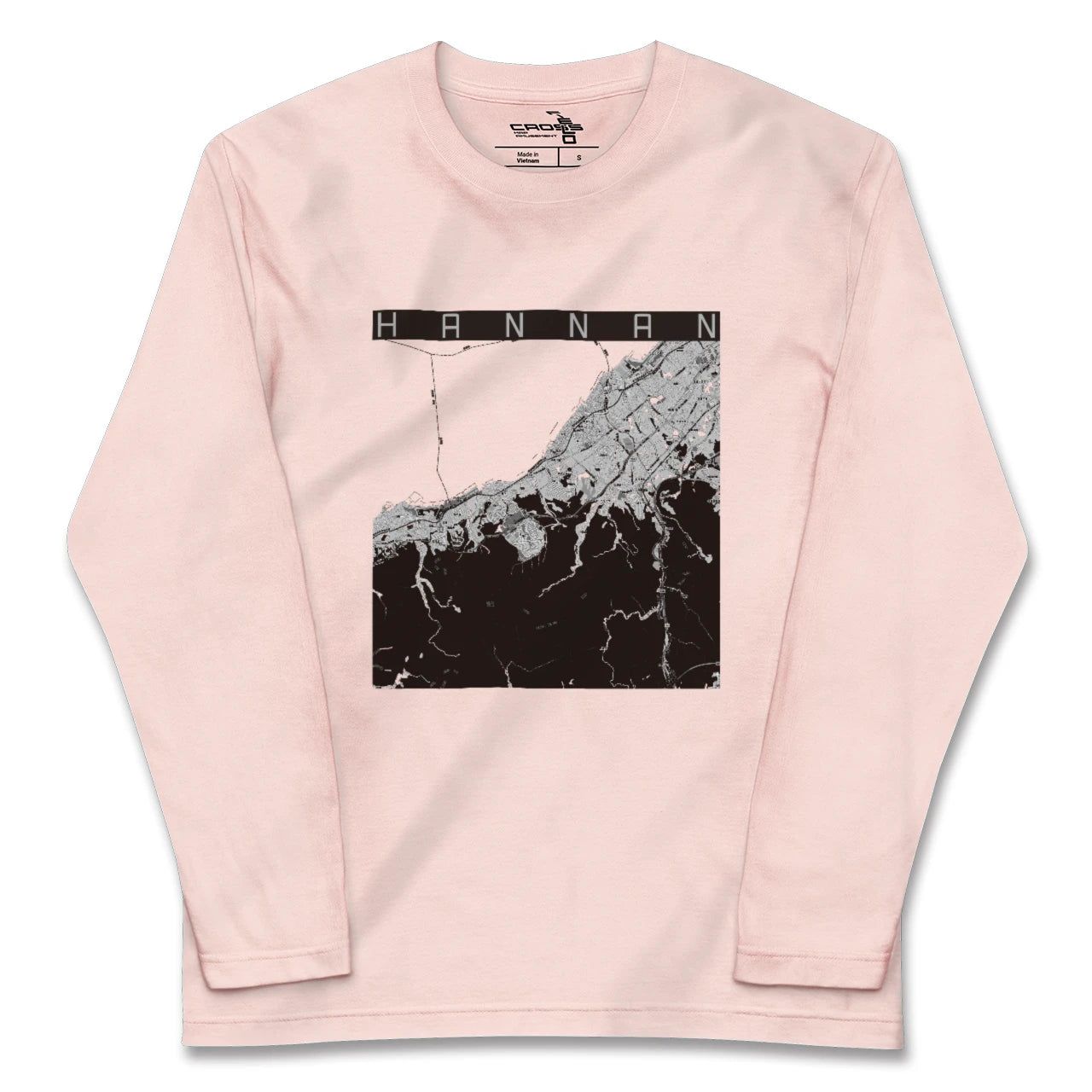 【阪南(大阪府)】地図柄ロングスリーブTシャツ