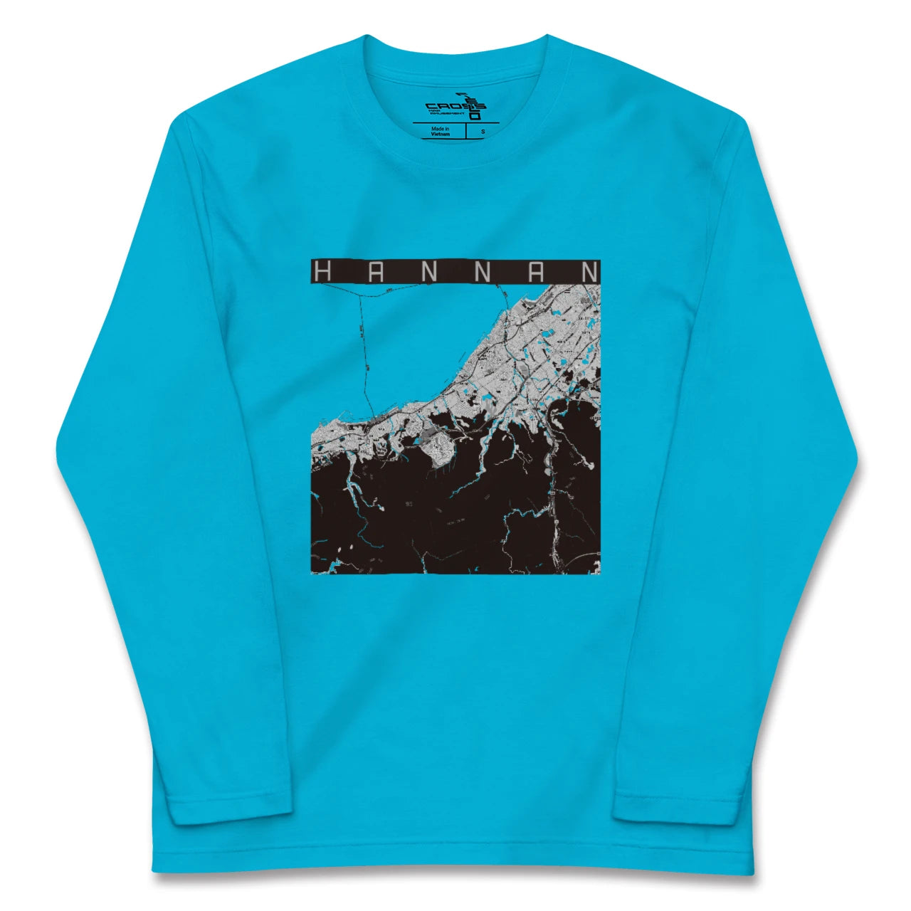 【阪南(大阪府)】地図柄ロングスリーブTシャツ