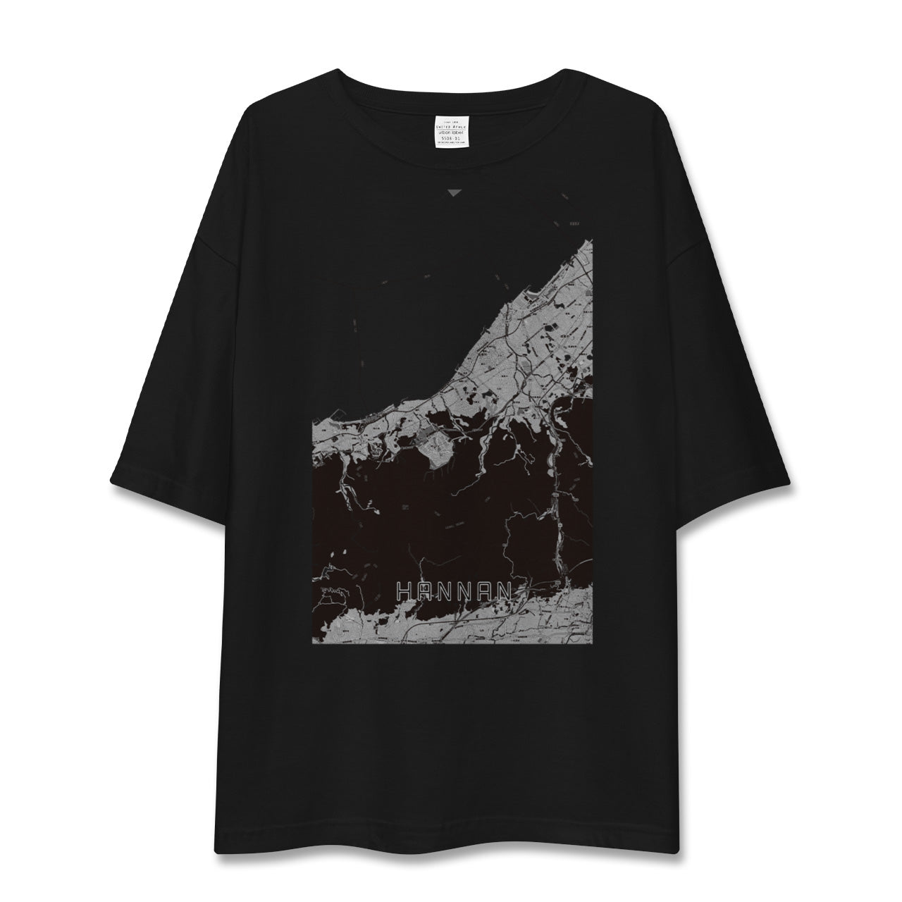 【阪南(大阪府)】地図柄ビッグシルエットTシャツ