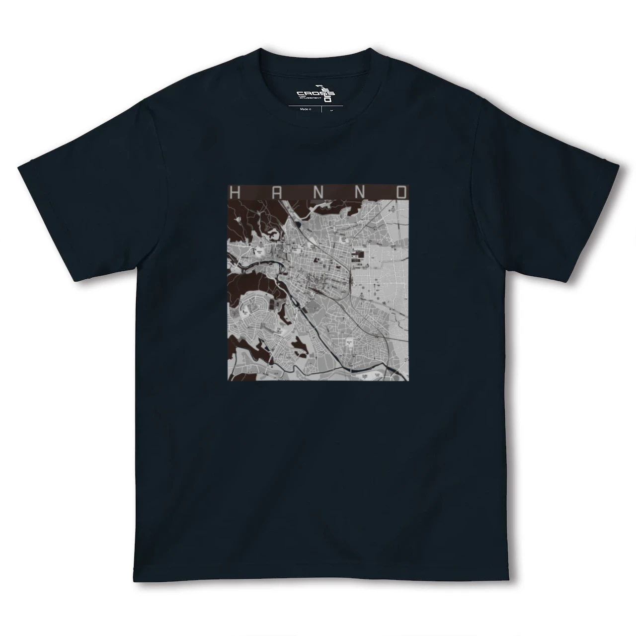【飯能(埼玉県)】地図柄ヘビーウェイトTシャツ