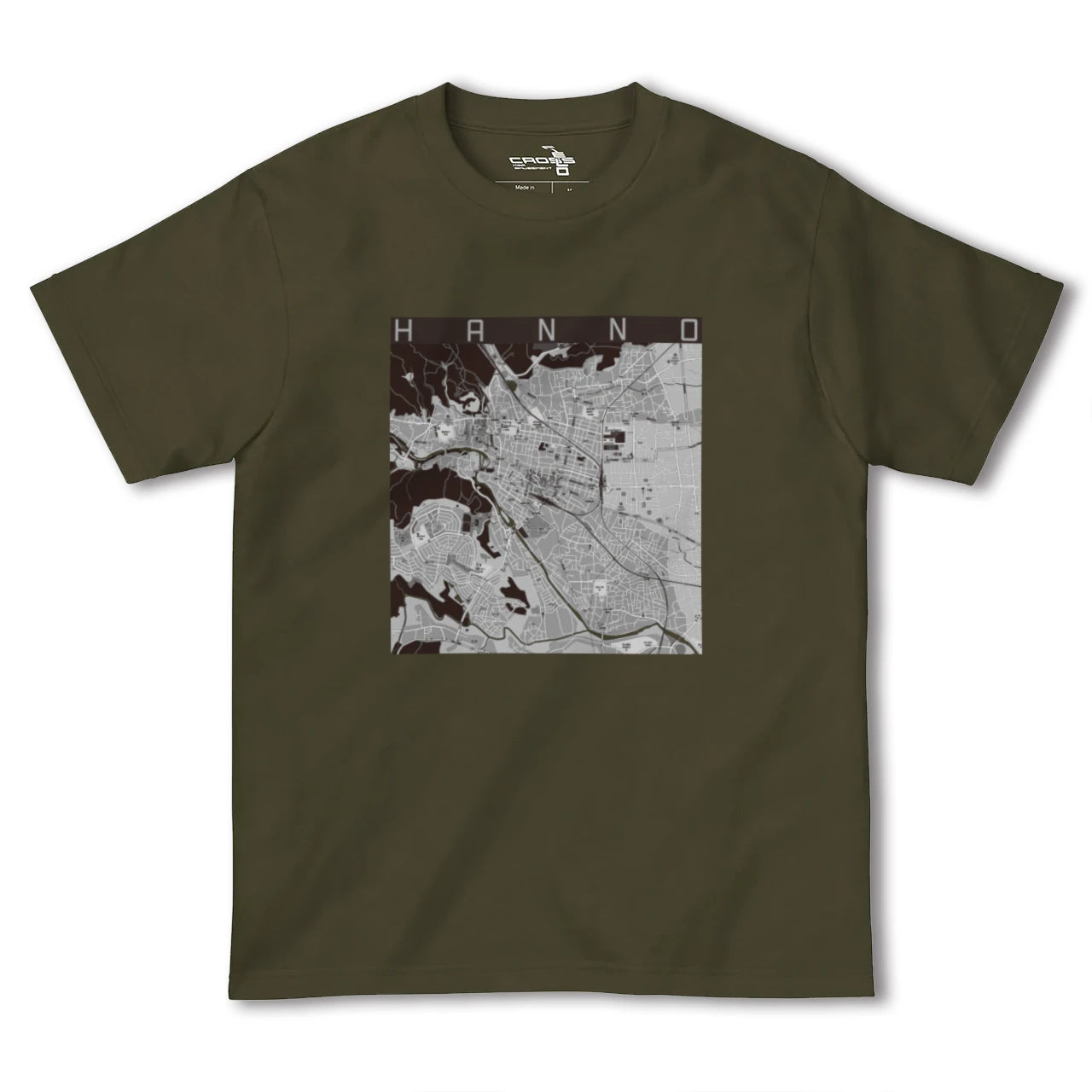 【飯能(埼玉県)】地図柄ヘビーウェイトTシャツ
