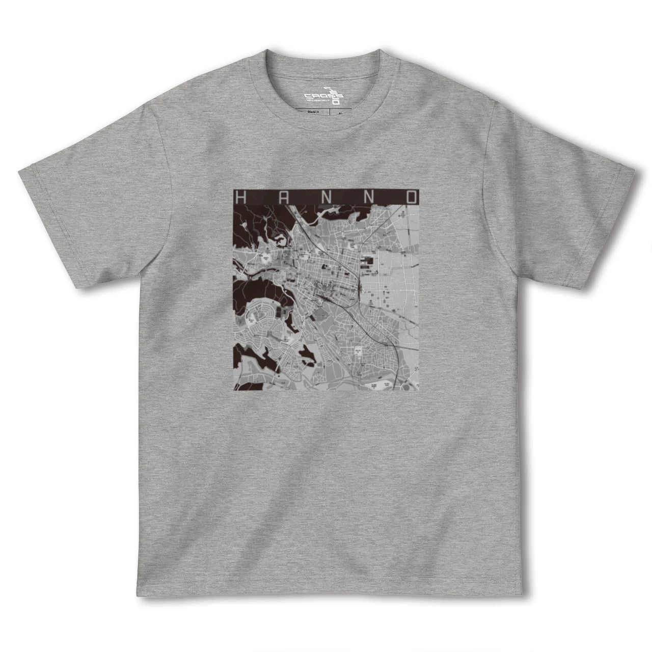 【飯能(埼玉県)】地図柄ヘビーウェイトTシャツ