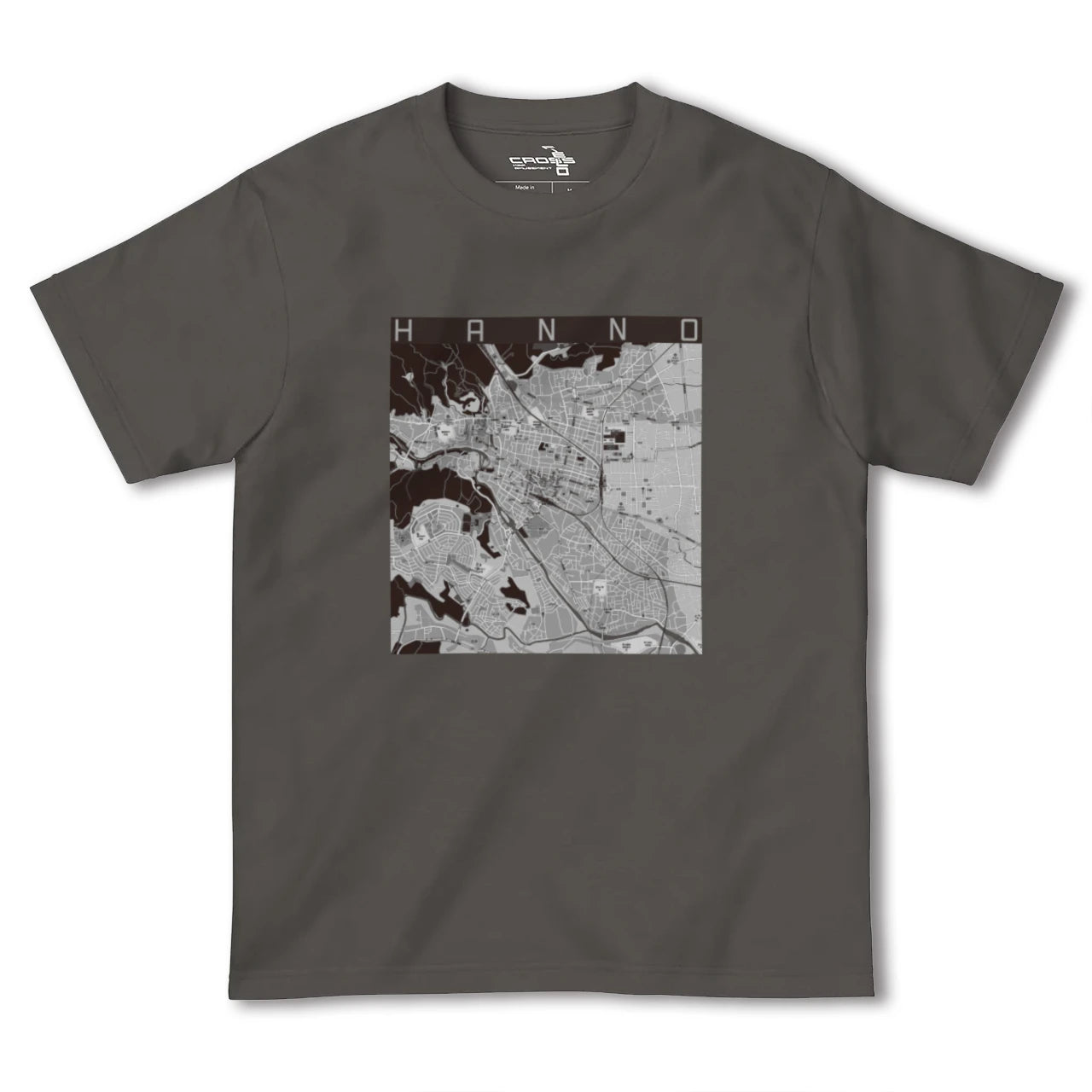 【飯能(埼玉県)】地図柄ヘビーウェイトTシャツ