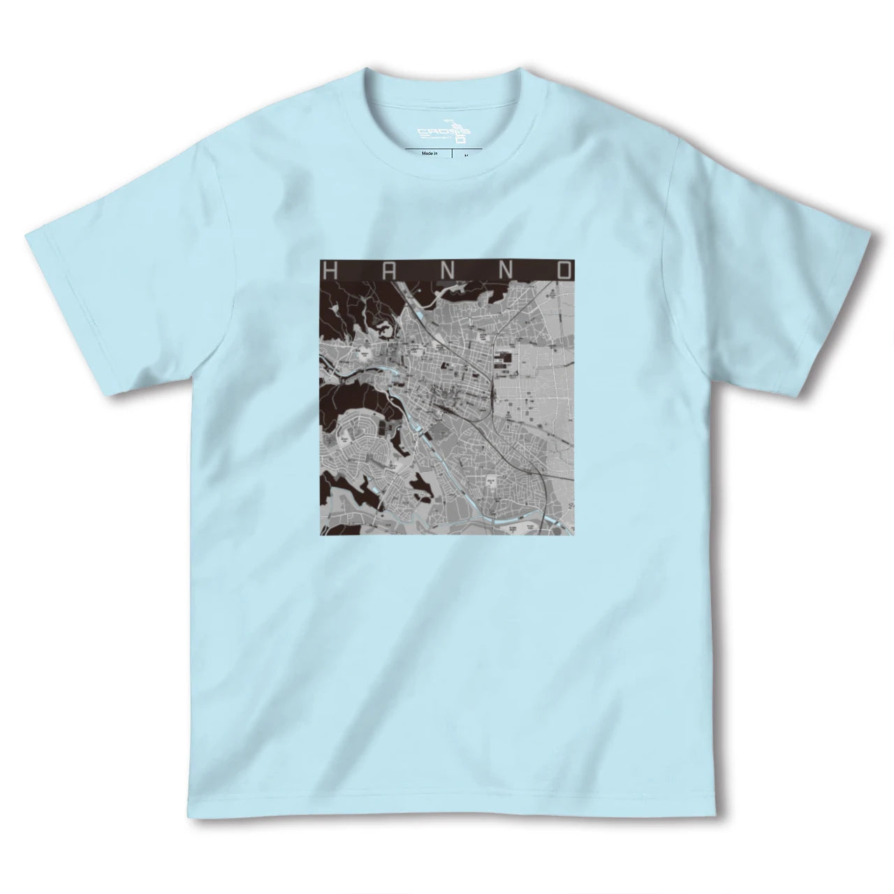 【飯能(埼玉県)】地図柄ヘビーウェイトTシャツ