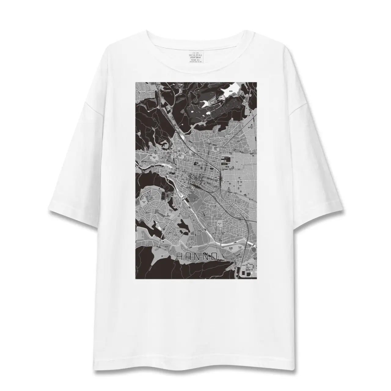 【飯能(埼玉県)】地図柄ビッグシルエットTシャツ