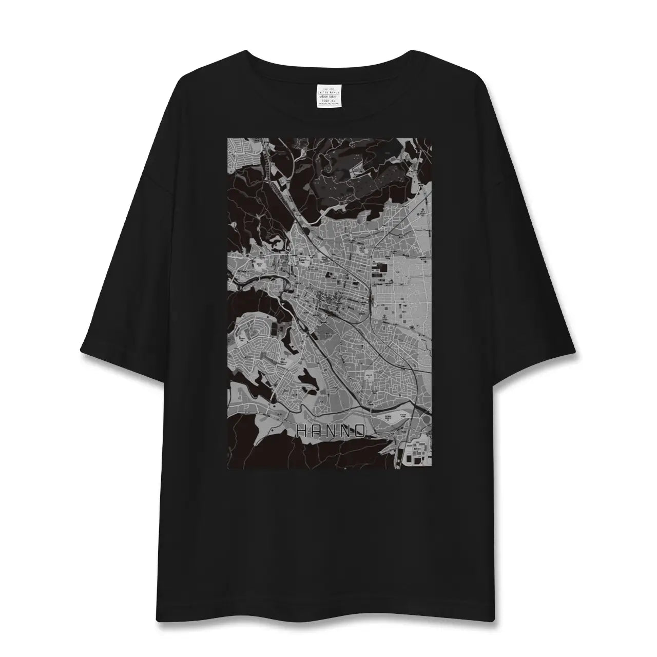 【飯能(埼玉県)】地図柄ビッグシルエットTシャツ