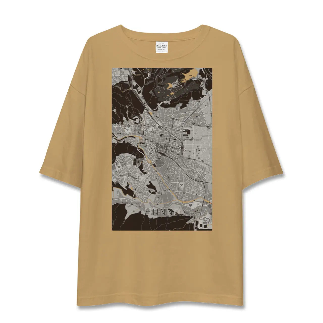 【飯能(埼玉県)】地図柄ビッグシルエットTシャツ