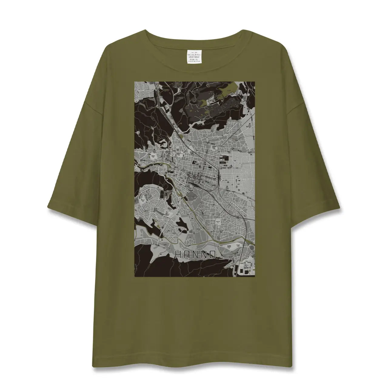 【飯能(埼玉県)】地図柄ビッグシルエットTシャツ