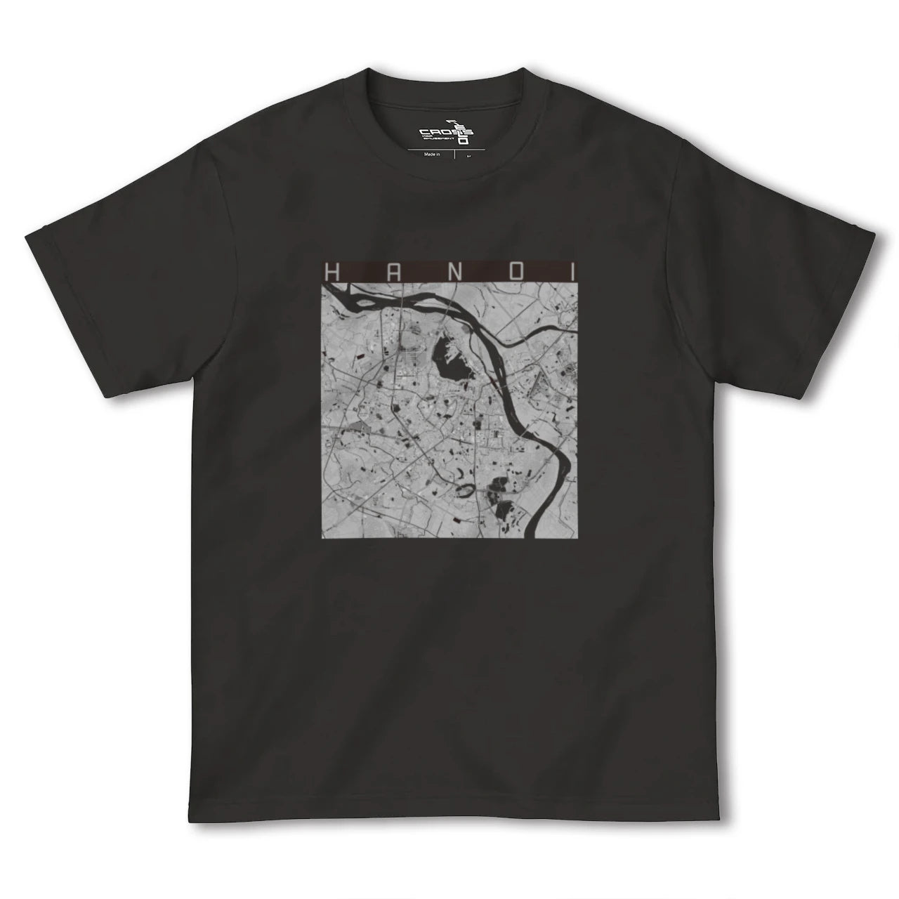 【ハノイ(ベトナム)】地図柄ヘビーウェイトTシャツ