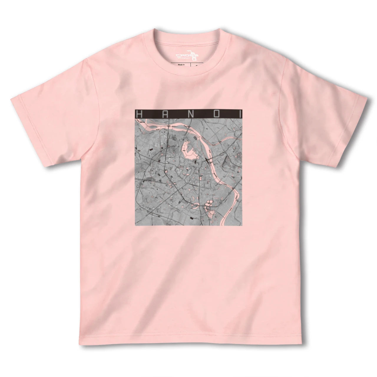 【ハノイ(ベトナム)】地図柄ヘビーウェイトTシャツ
