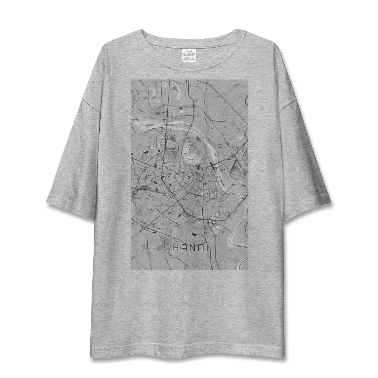 【ハノイ(ベトナム)】地図柄ビッグシルエットTシャツ