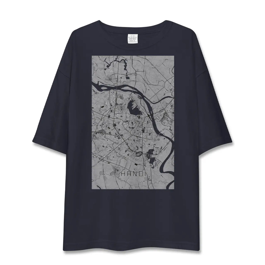 【ハノイ(ベトナム)】地図柄ビッグシルエットTシャツ