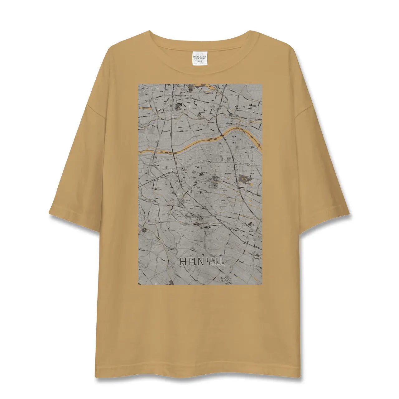 【羽生(埼玉県)】地図柄ビッグシルエットTシャツ