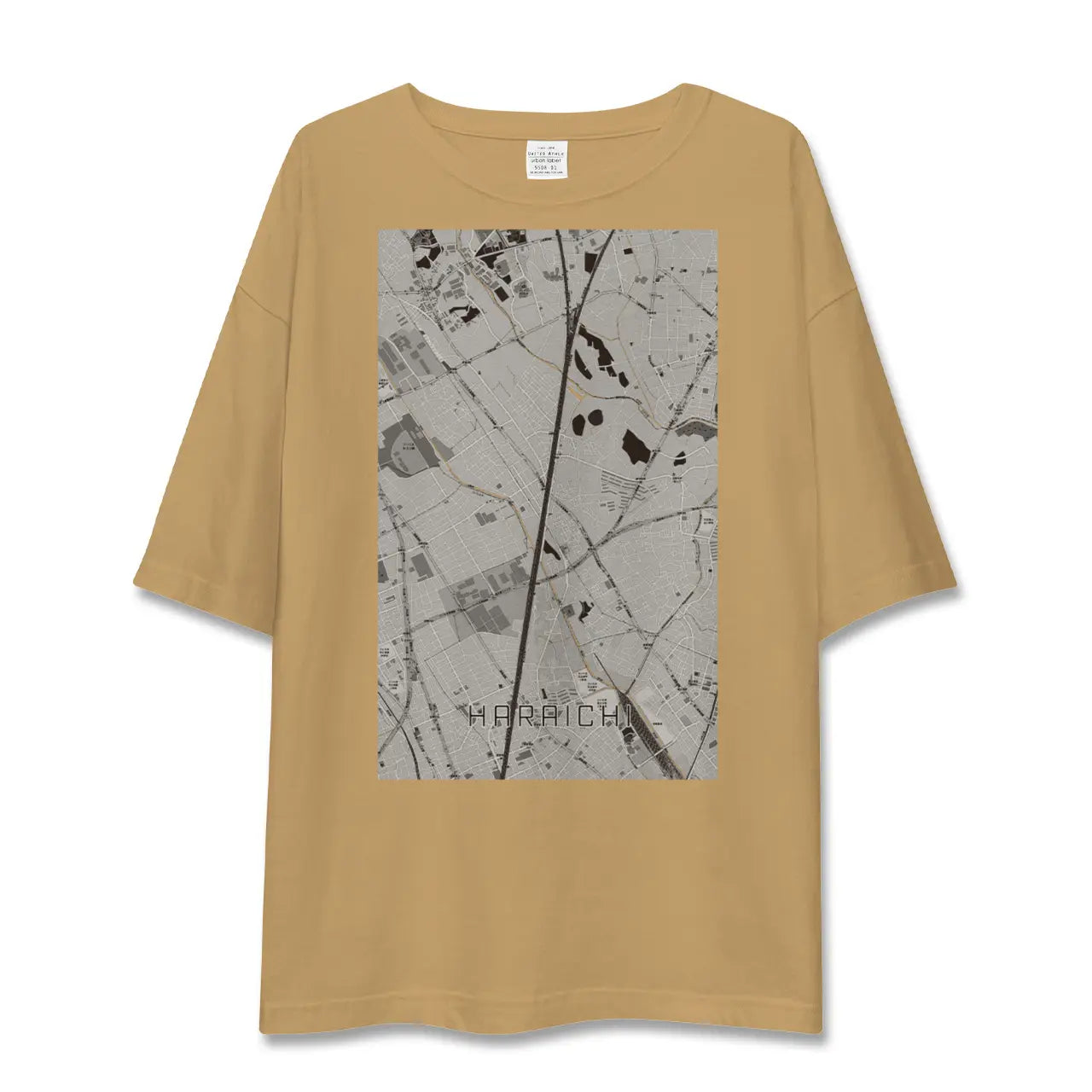 【原市(埼玉県)】地図柄ビッグシルエットTシャツ