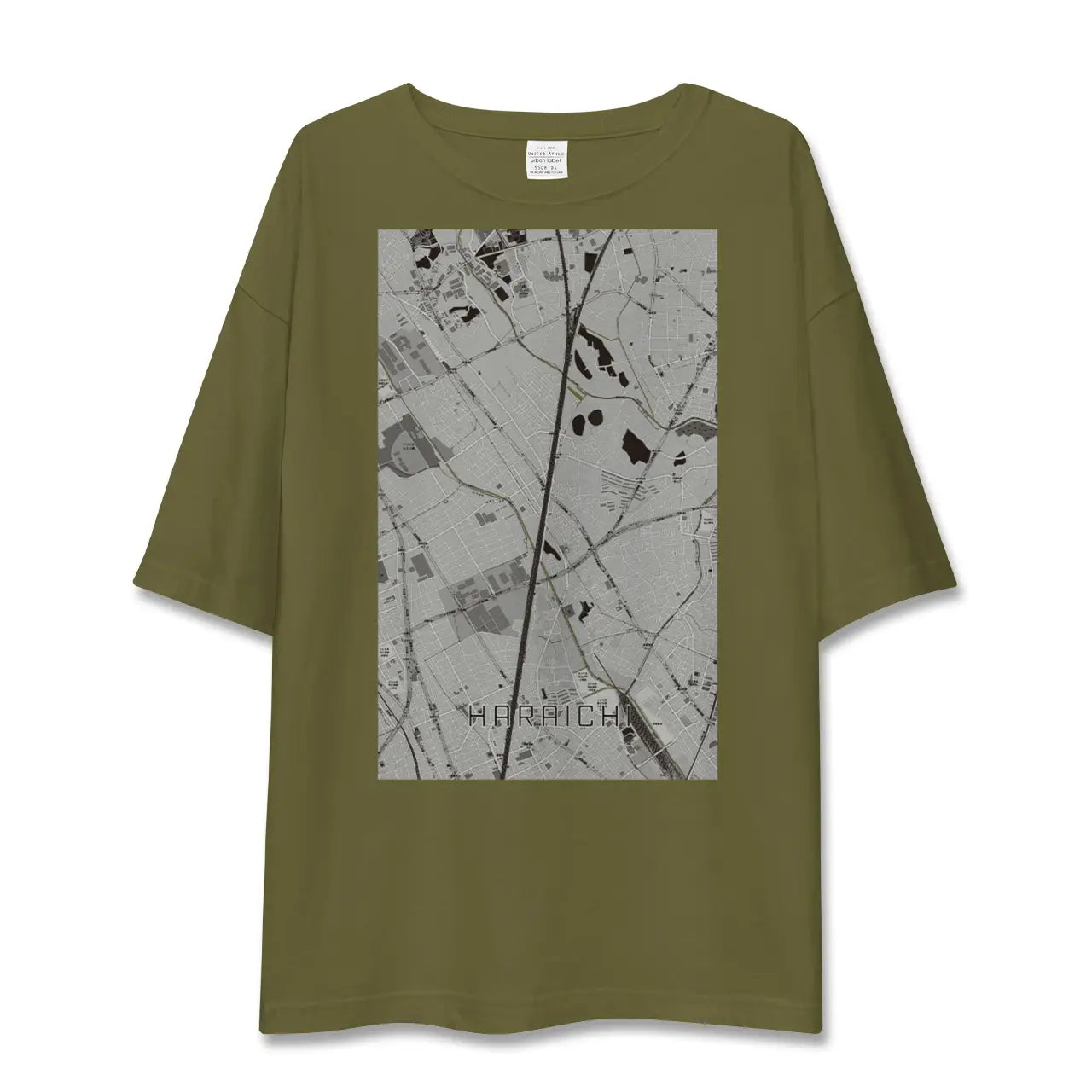 【原市(埼玉県)】地図柄ビッグシルエットTシャツ