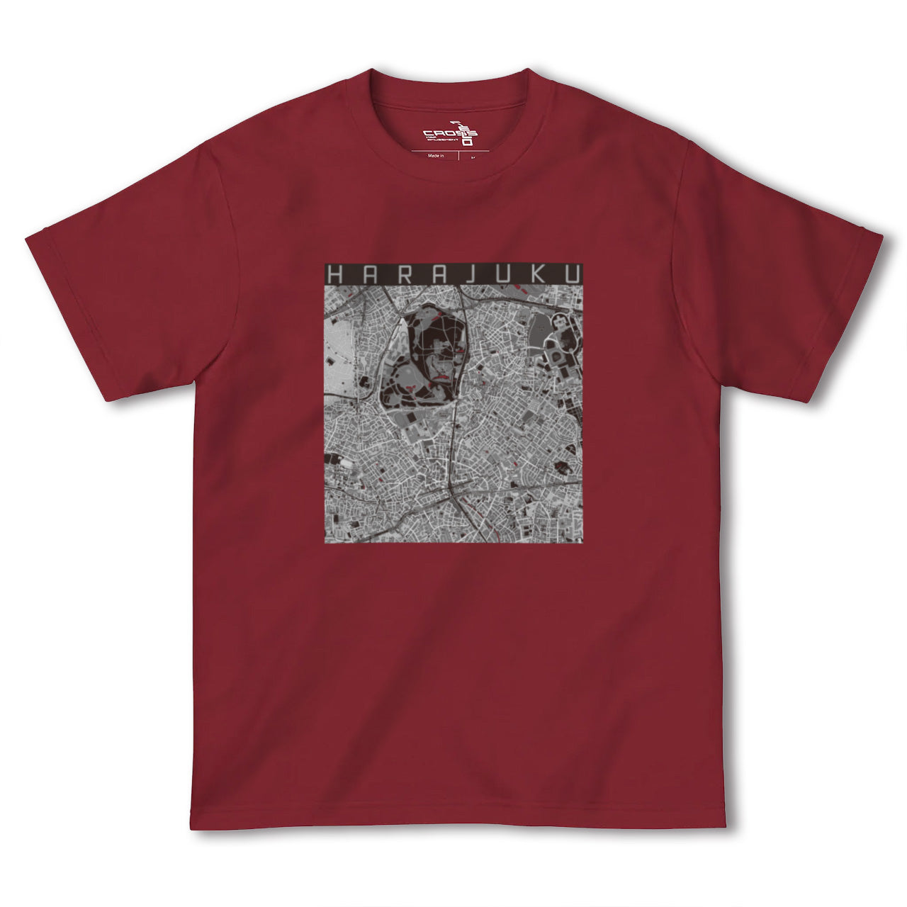 【原宿(東京都)】地図柄ヘビーウェイトTシャツ