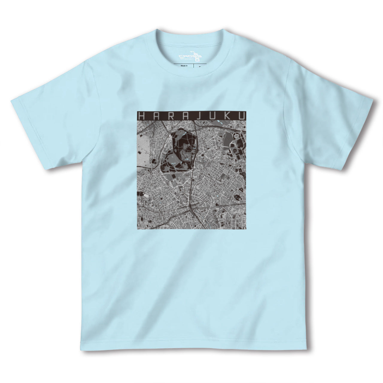 【原宿(東京都)】地図柄ヘビーウェイトTシャツ