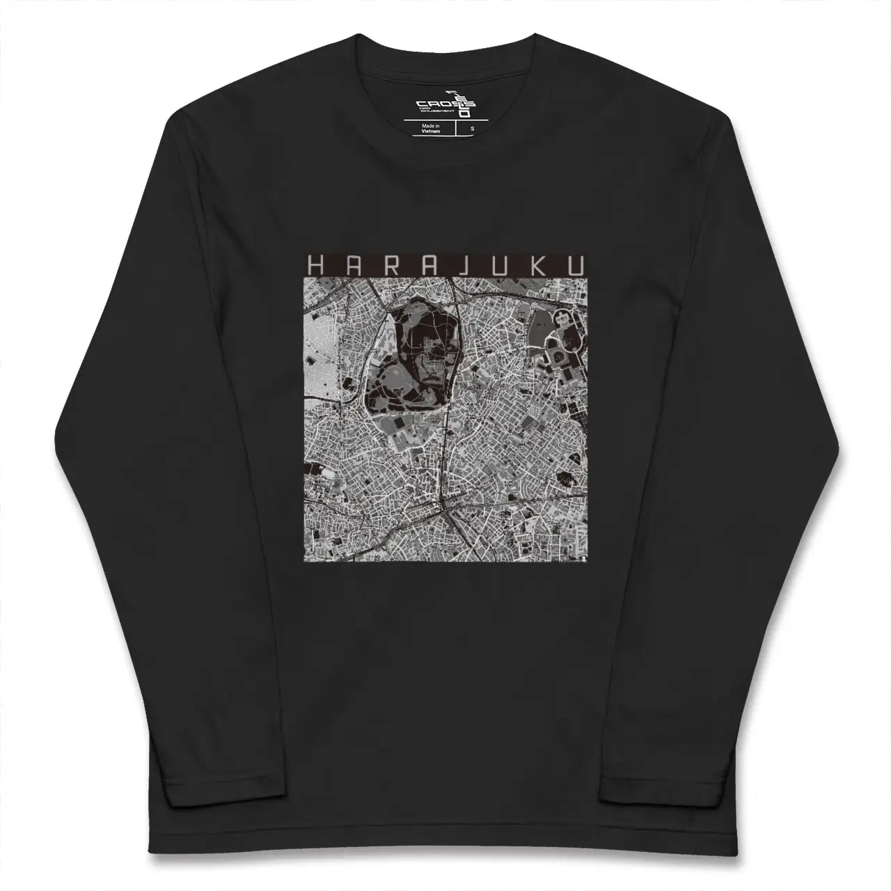 【原宿(東京都)】地図柄ロングスリーブTシャツ