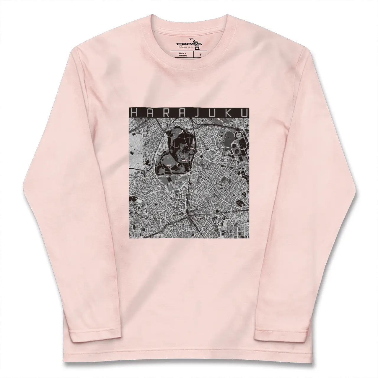 【原宿(東京都)】地図柄ロングスリーブTシャツ