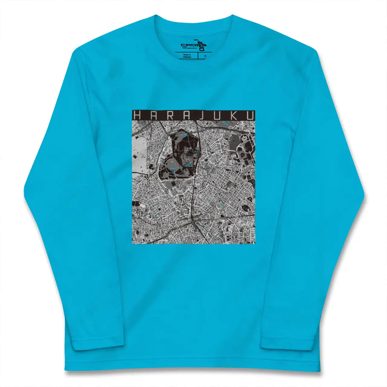 【原宿(東京都)】地図柄ロングスリーブTシャツ