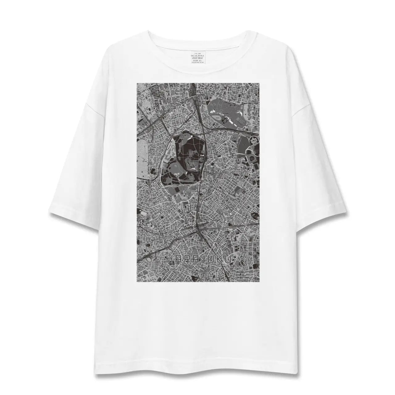 【原宿(東京都)】地図柄ビッグシルエットTシャツ