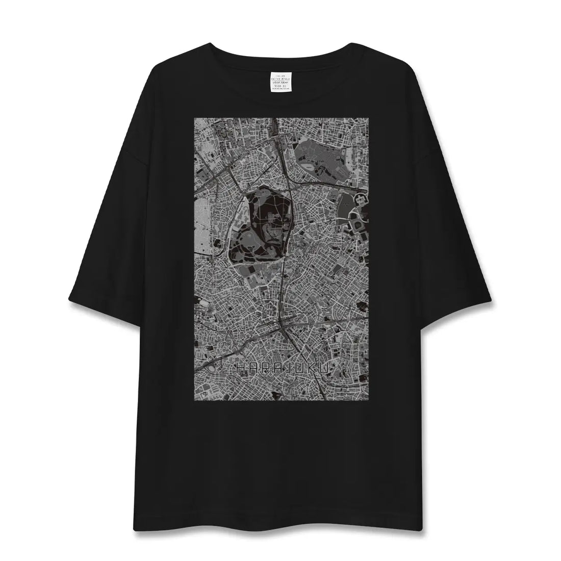 【原宿(東京都)】地図柄ビッグシルエットTシャツ