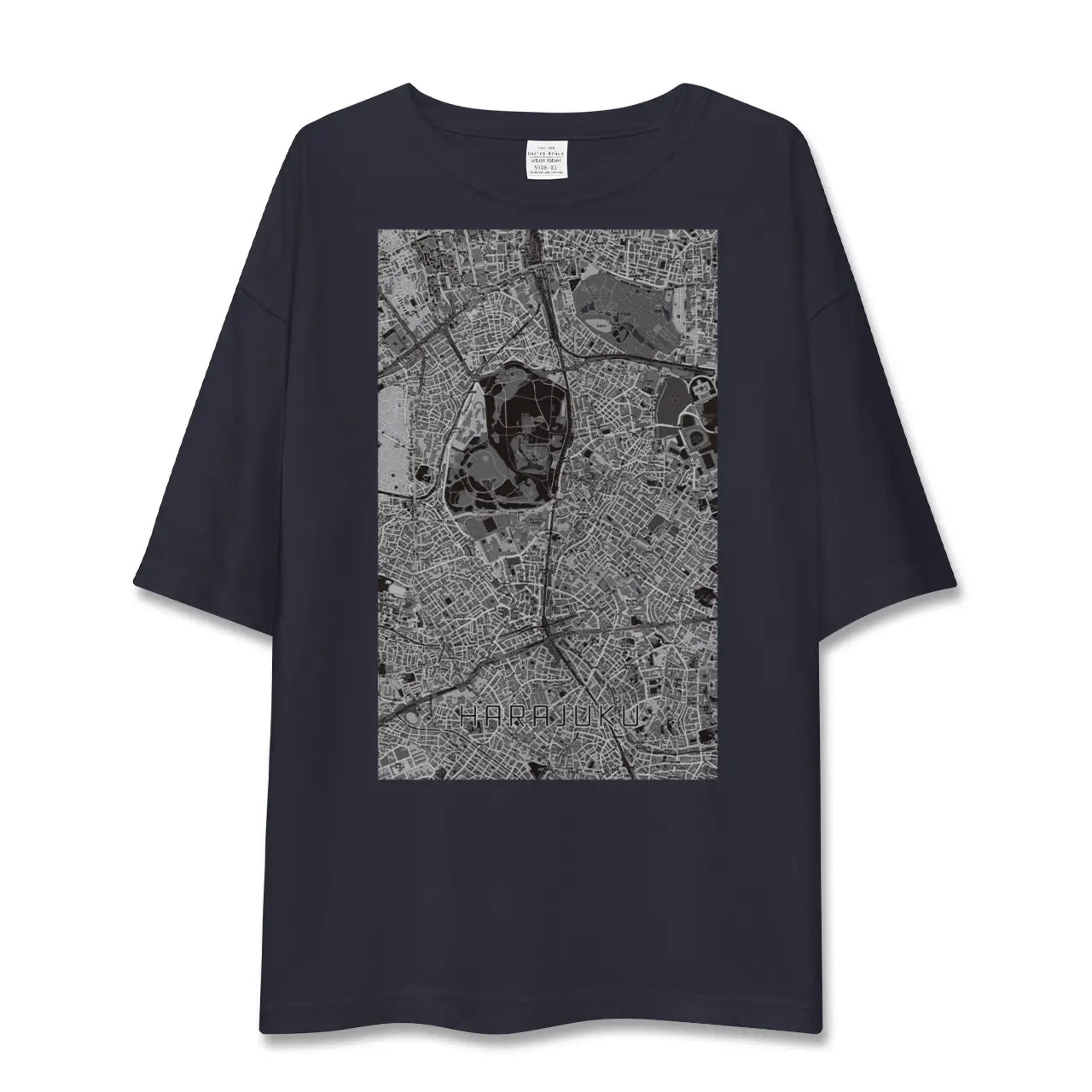 【原宿(東京都)】地図柄ビッグシルエットTシャツ