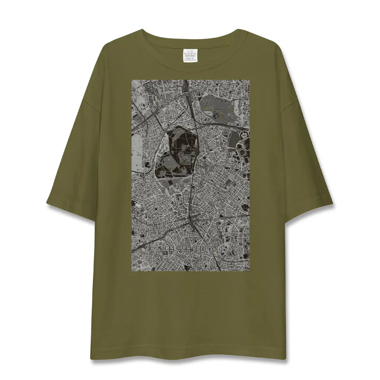 【原宿(東京都)】地図柄ビッグシルエットTシャツ