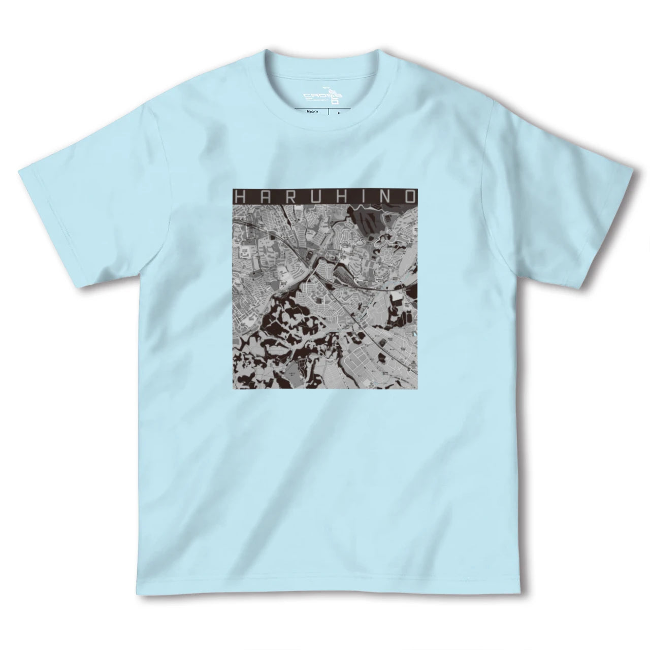【はるひ野(神奈川県)】地図柄ヘビーウェイトTシャツ