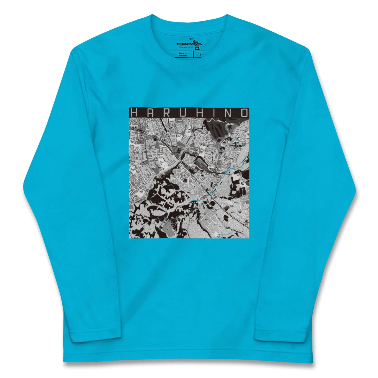 【はるひ野(神奈川県)】地図柄ロングスリーブTシャツ