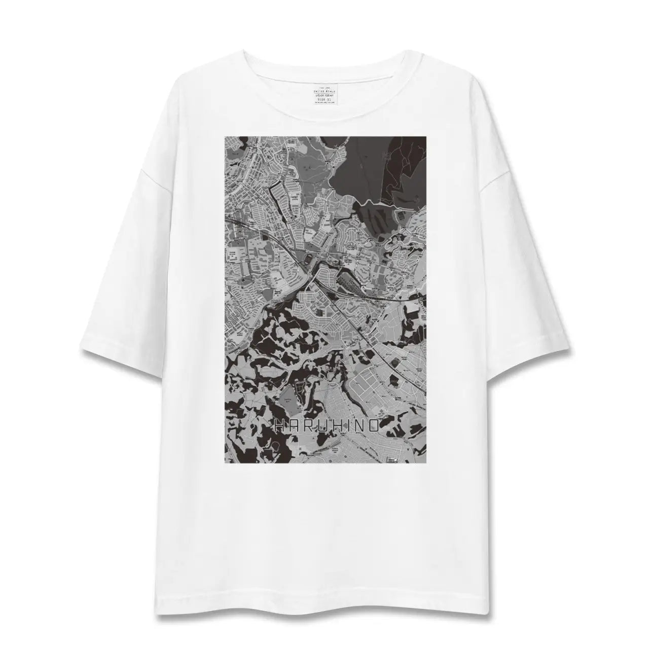 【はるひ野(神奈川県)】地図柄ビッグシルエットTシャツ