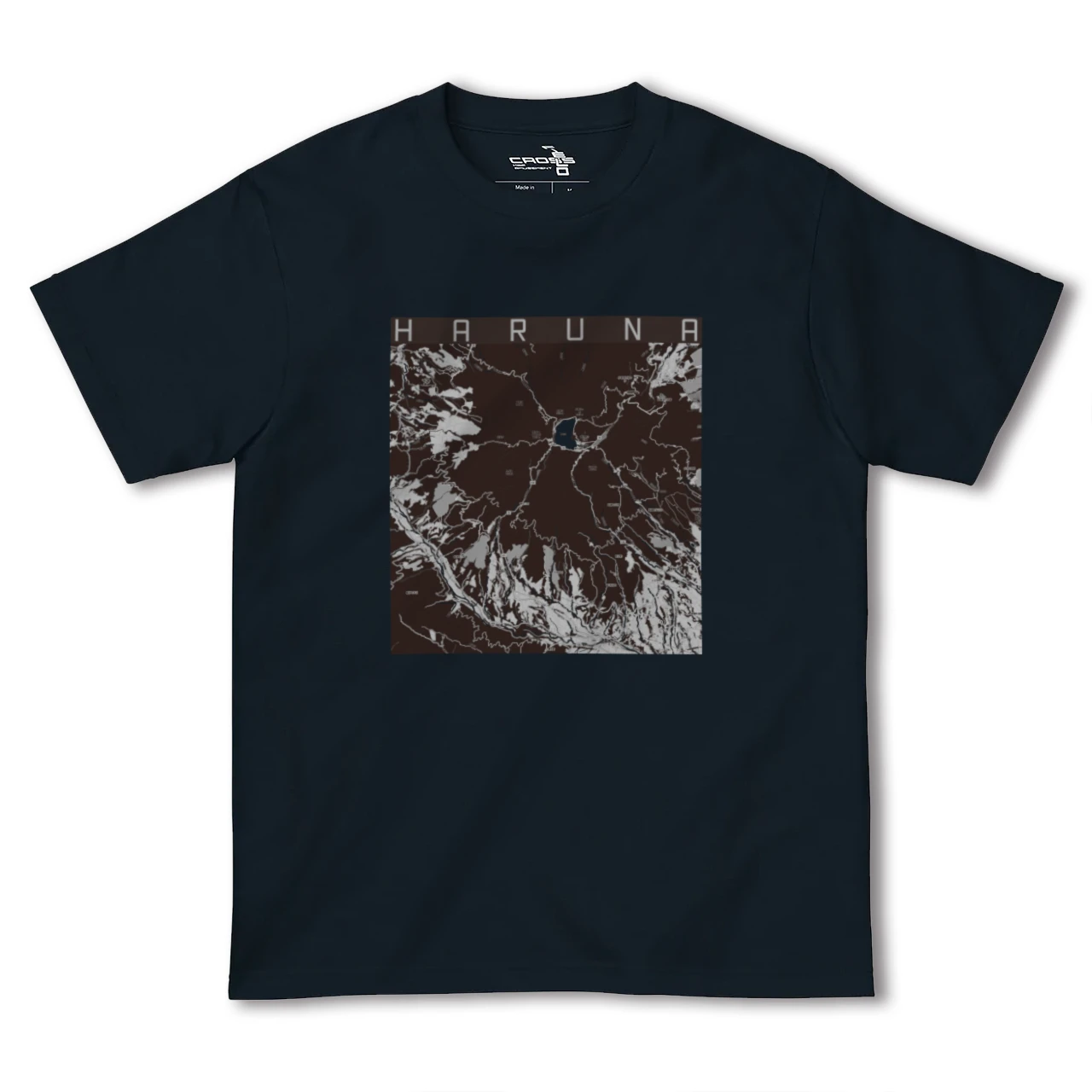 【榛名(群馬県)】地図柄ヘビーウェイトTシャツ