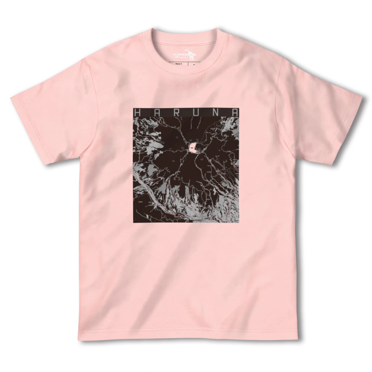 【榛名(群馬県)】地図柄ヘビーウェイトTシャツ