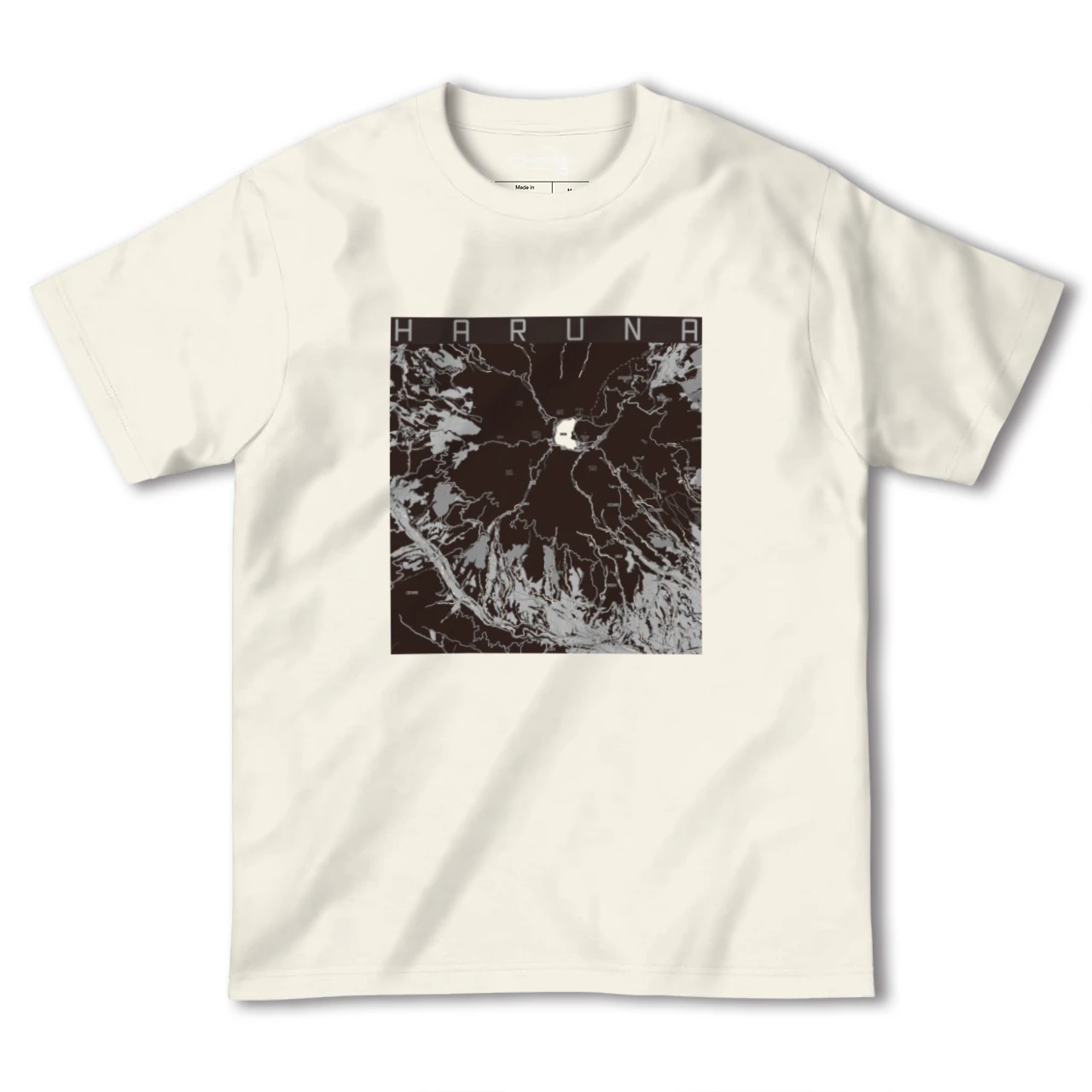 【榛名(群馬県)】地図柄ヘビーウェイトTシャツ
