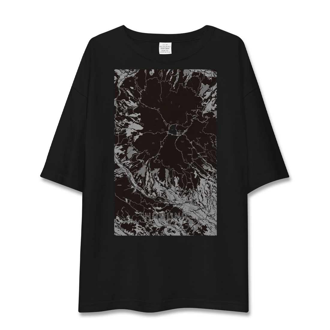 【榛名(群馬県)】地図柄ビッグシルエットTシャツ