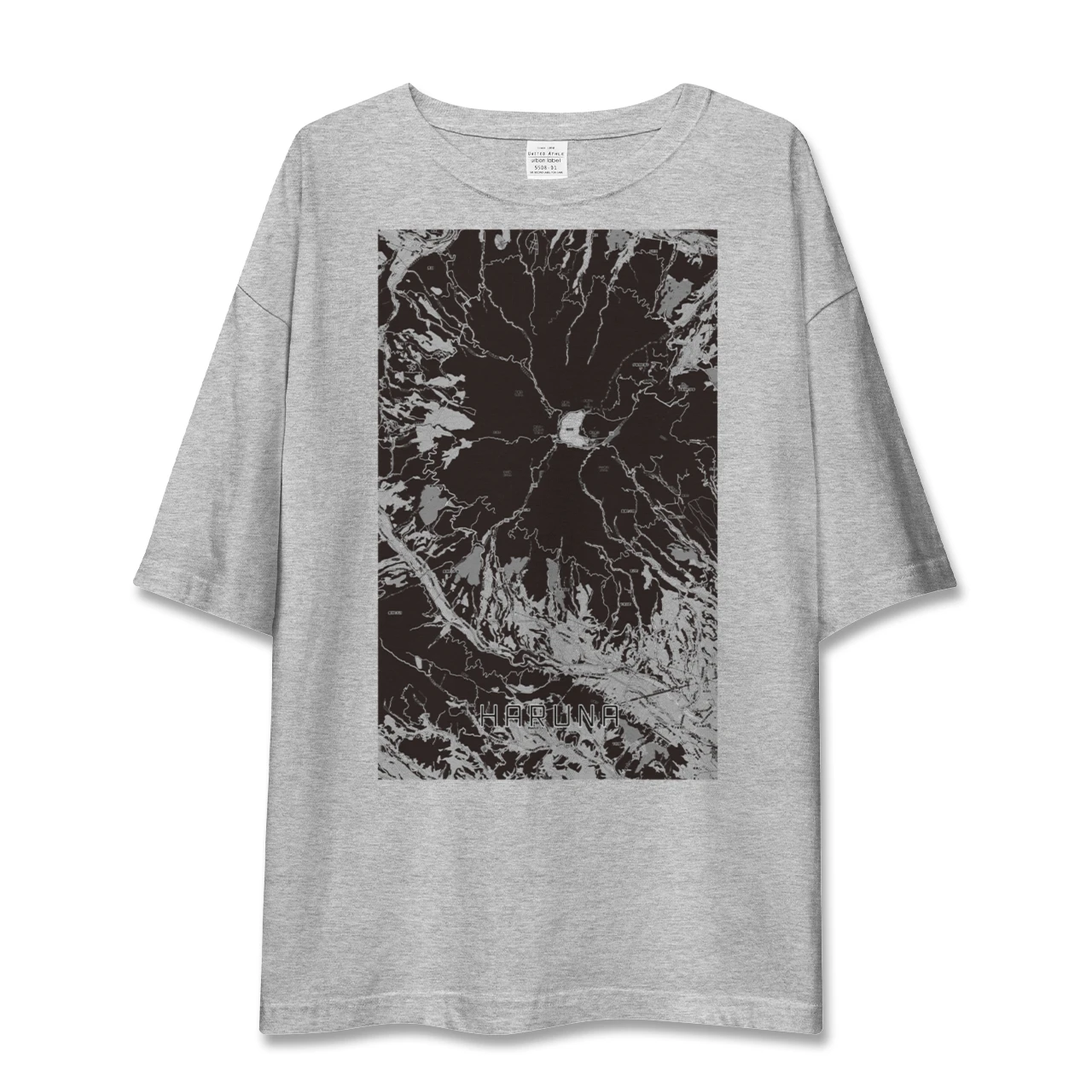 【榛名(群馬県)】地図柄ビッグシルエットTシャツ