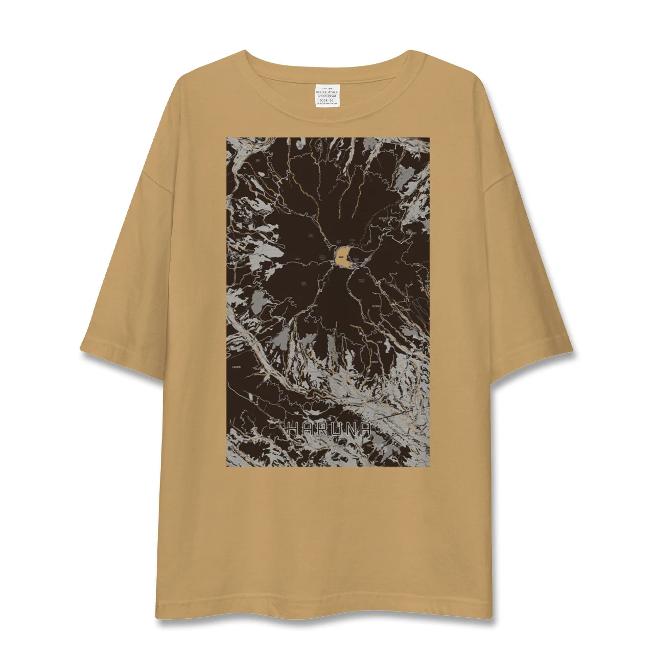 【榛名(群馬県)】地図柄ビッグシルエットTシャツ