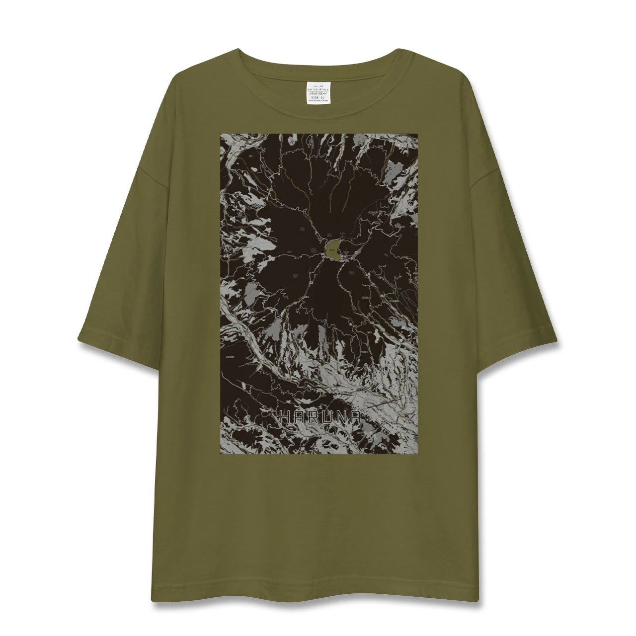 【榛名(群馬県)】地図柄ビッグシルエットTシャツ