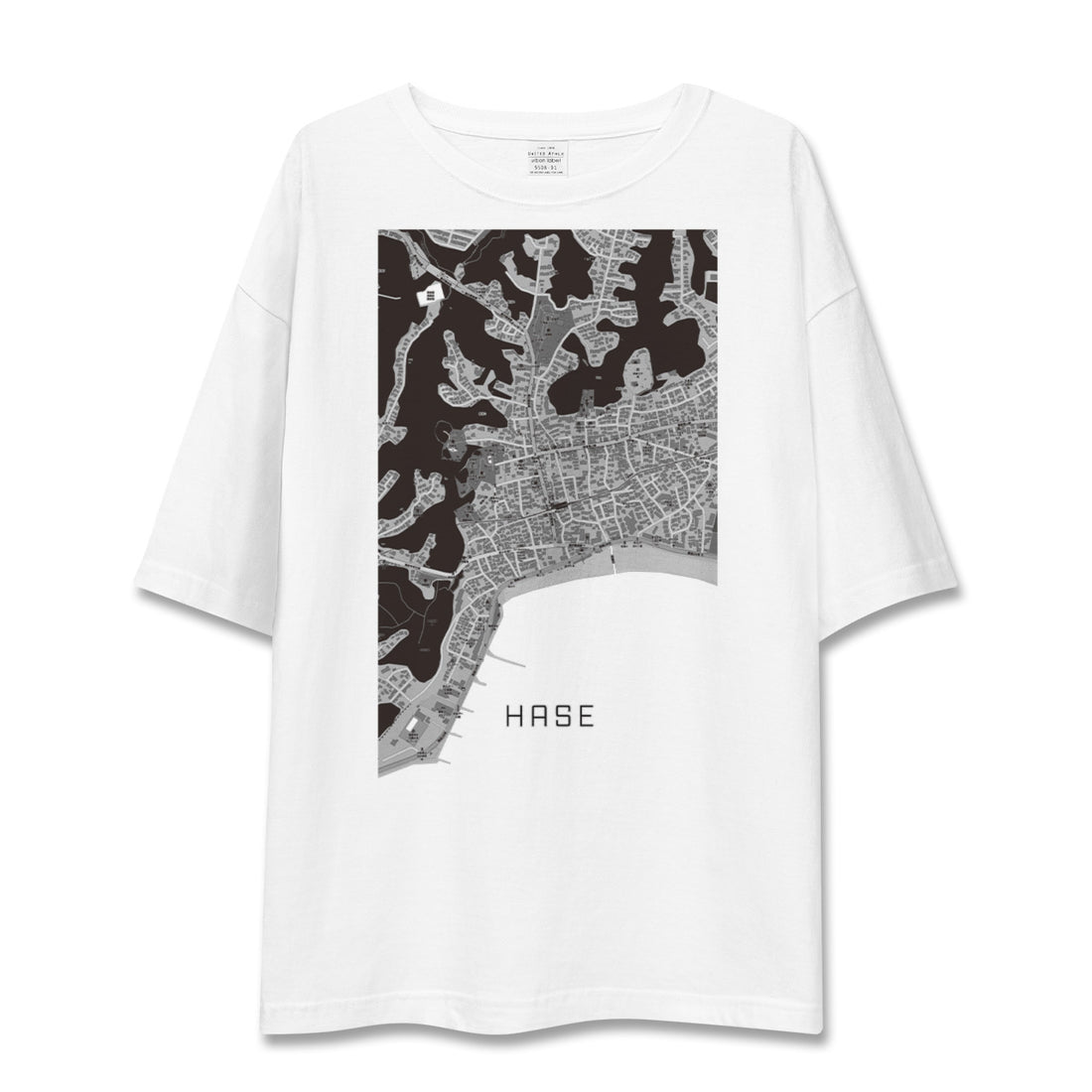 【長谷(神奈川県)】地図柄ビッグシルエットTシャツ