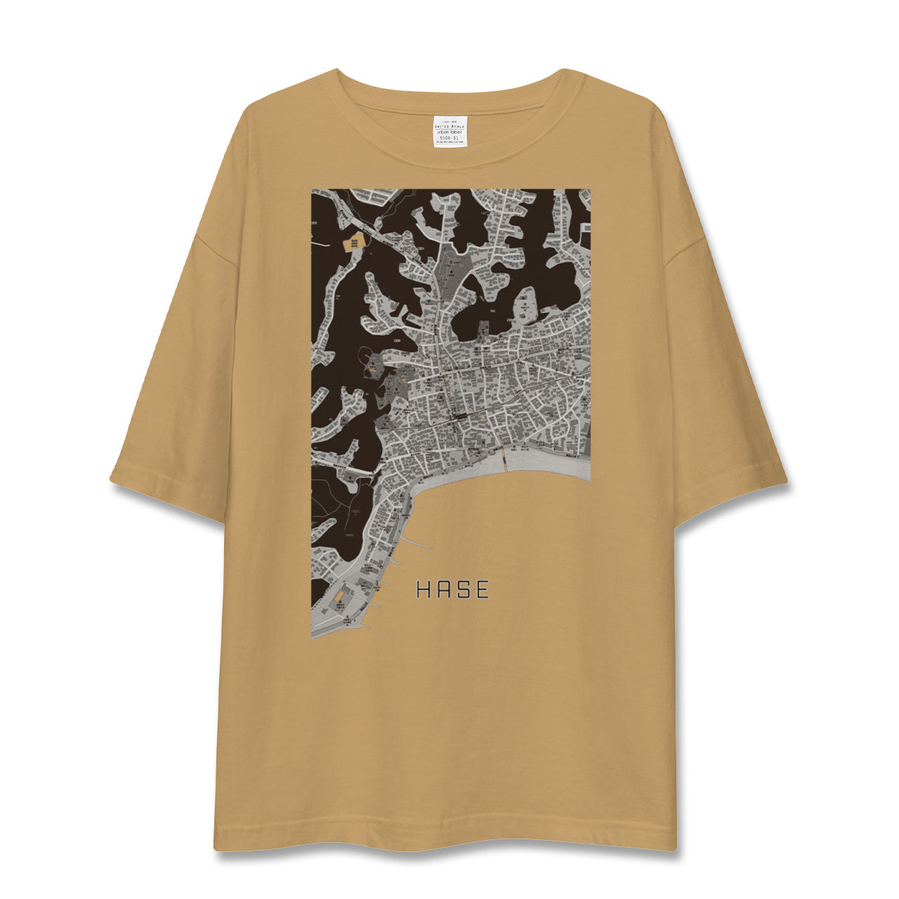 【長谷(神奈川県)】地図柄ビッグシルエットTシャツ