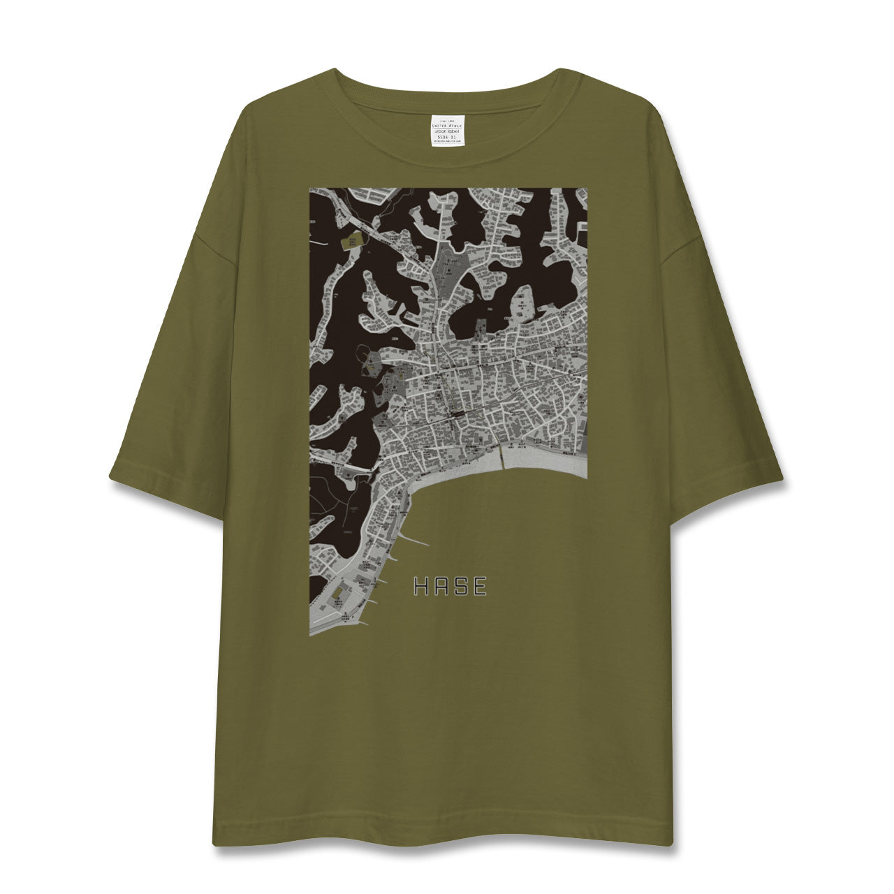 【長谷(神奈川県)】地図柄ビッグシルエットTシャツ