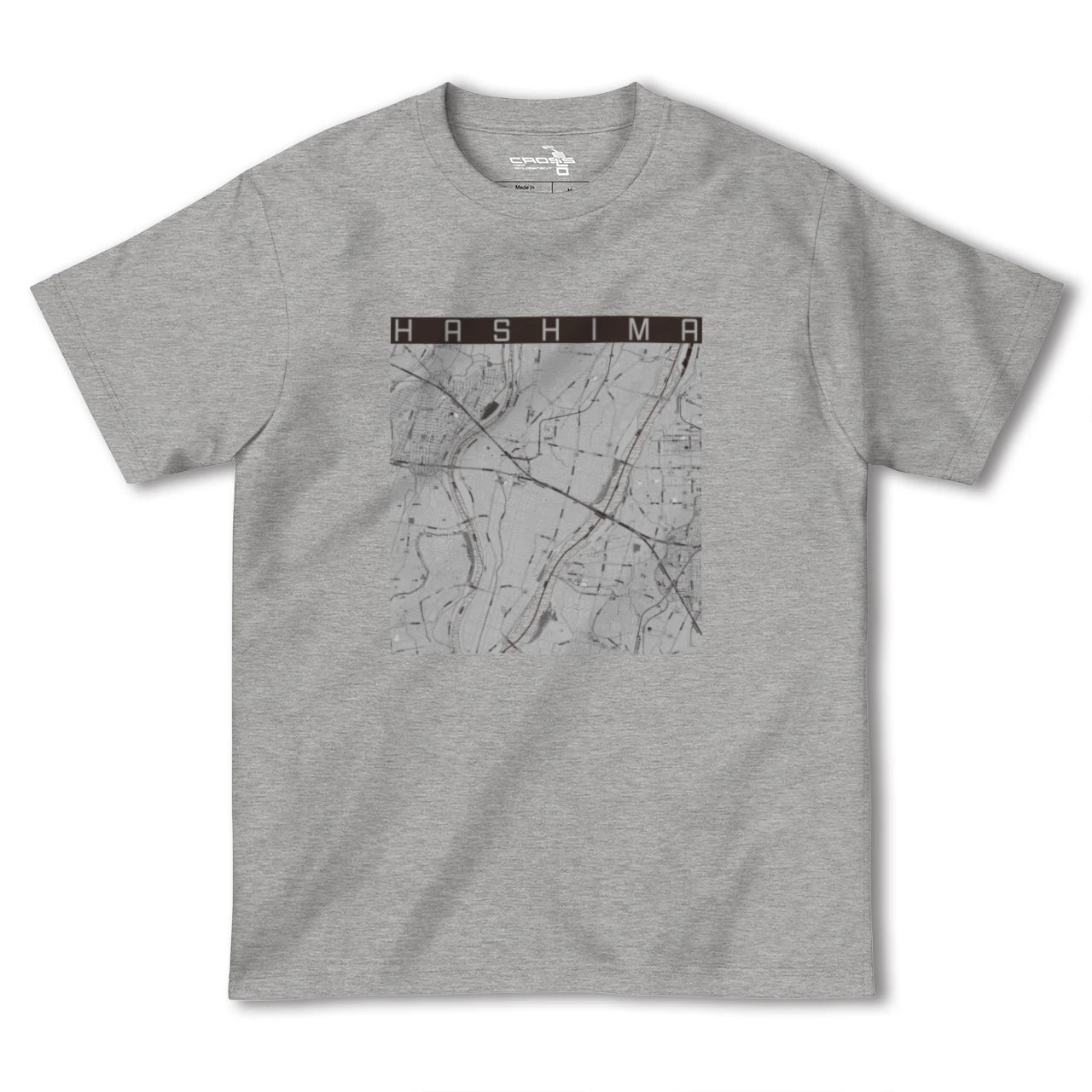 【羽島(岐阜県)】地図柄ヘビーウェイトTシャツ